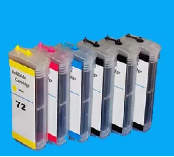 Cartouche Rechargeable HP 610 T1100 2300 HP 72 6 Couleur 300 ML