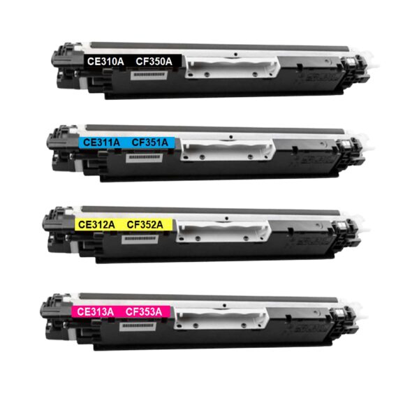 Cartouche HP CE310A CP1025 126A LASERJET PRO100 M175A M275MFP K/C/M/Y