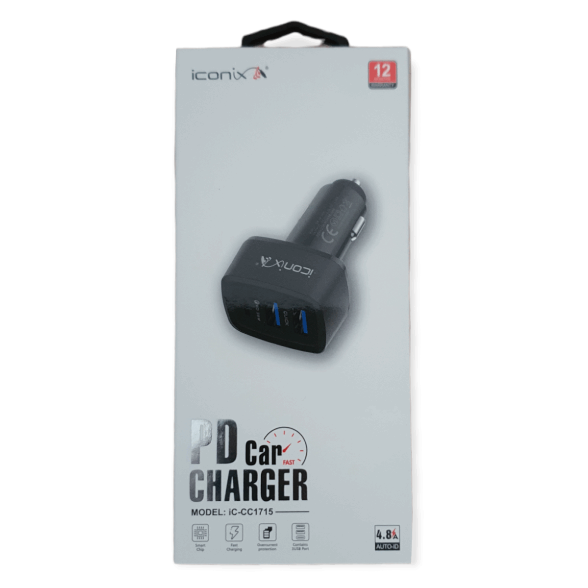 Chargeur voiture fast Iconix-1715 – Image 2