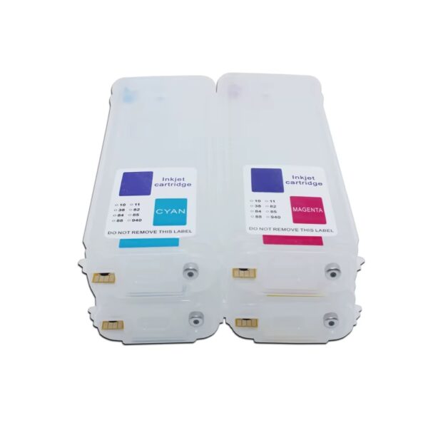 Refillable Cartridge HP 500 82/10 280ML Avec Puce