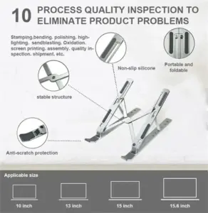 Portable Laptop Stand Foldable Notebook Computer Holder Bracket – Image 3