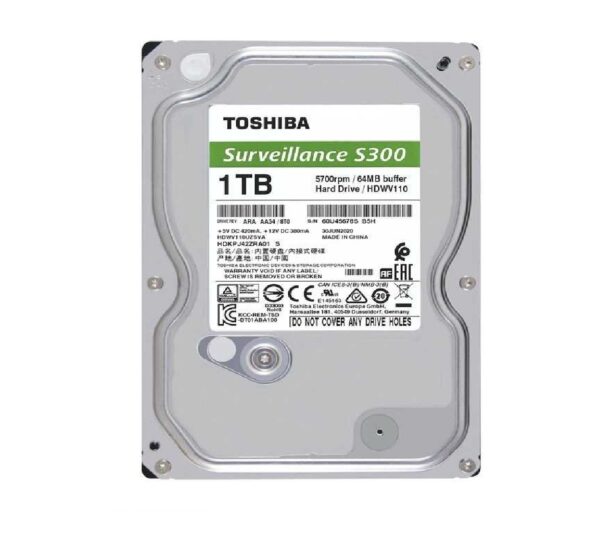 Disque dur surveillance 2TB Toshiba