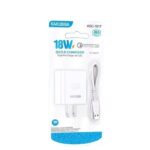 CHARGEUR KAKUSIGA KSC-1617 QC3.0/18W AVEC CÂBLE TYPE C
