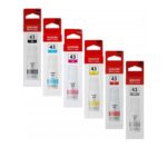 Bouteille d'encre  DYE INK CANON GI-43 :70ML K/C/M/Y/R/G